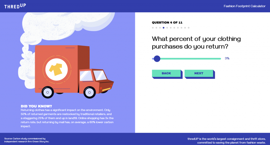 ThredUp, Fashion Footprint Calculator, Erin Wallace